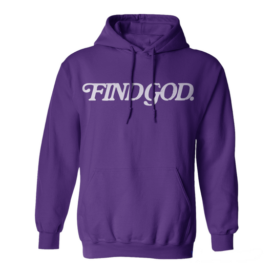 PURPLE - FIND GOD HOODIE