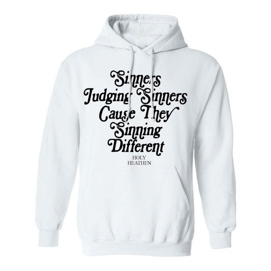 WHITE - SJS HOODIE